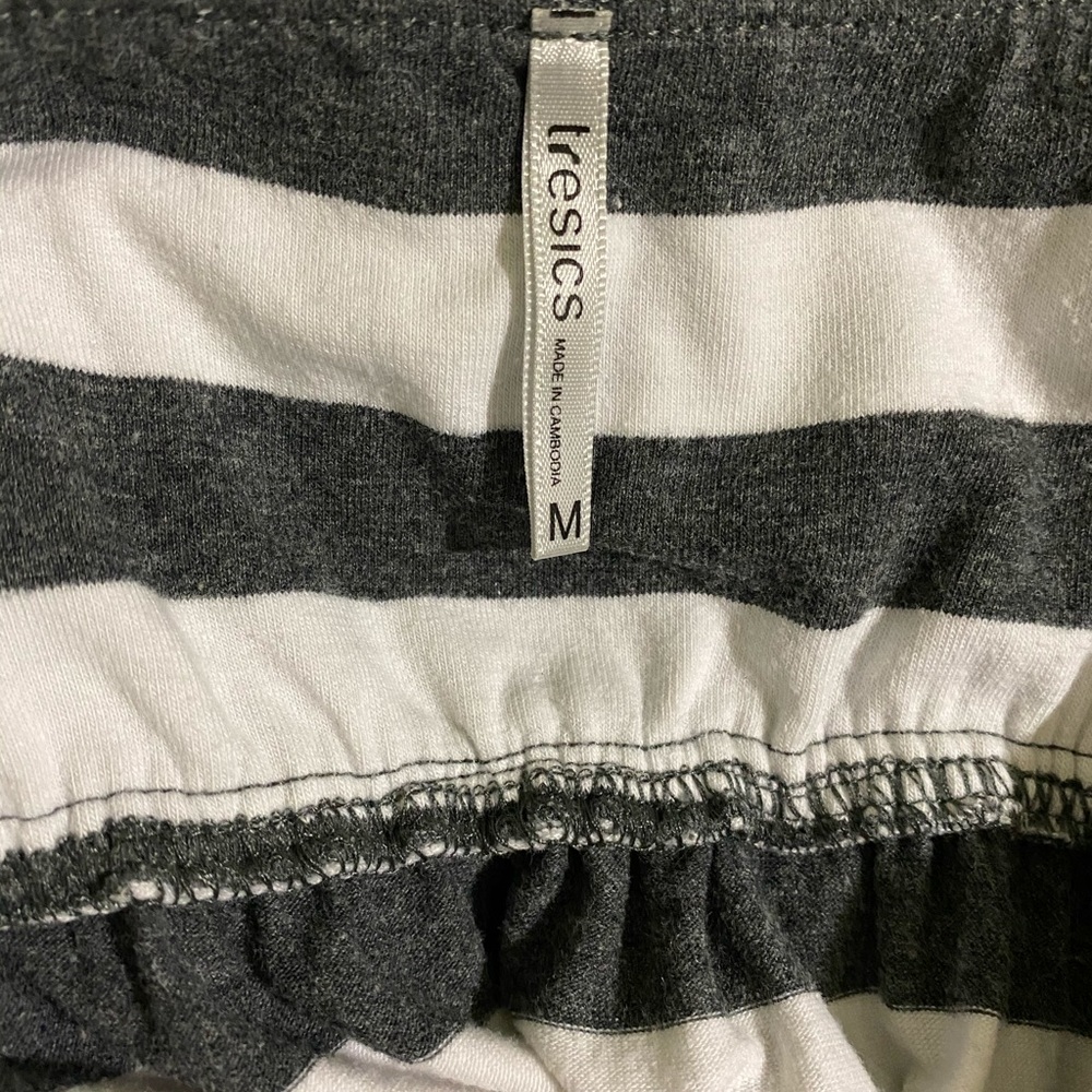 Heather grey stripe maxi dress